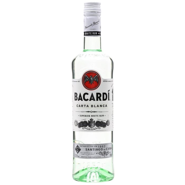 Bacardi Carta Blanca 37,5% 0,7L