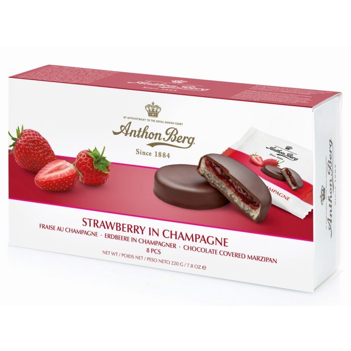 Bonboniéra Anthon Berg Strawberry in Champagne 220g