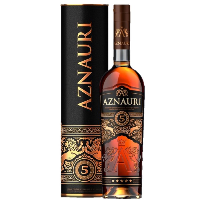 Brandy Aznauri VVSOP 5* v tube 40% 0,5L