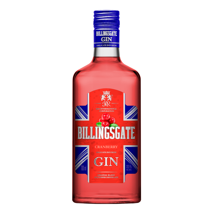 Gin Billingsgate Cranberry 37,5% 0,7L