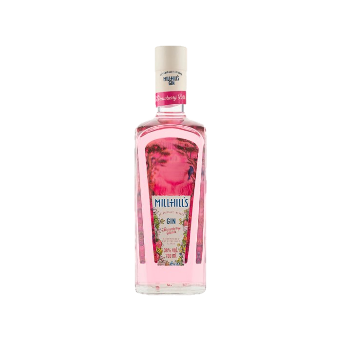 Gin Millhill's Strawberry Fields 38% 0,7L