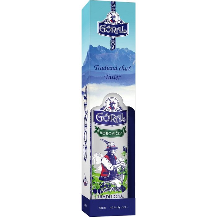 Goral Borovička Traditional 40% 0,7L darčekové balenie