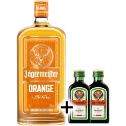 Jägermeister Orange 33% 1L + 2x miniatúrka Jägermeister 35% 0,04L