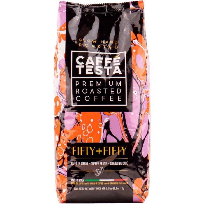 Káva Caffe Testa Fifty+Fifty 1kg zrnková