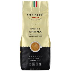 Káva O'ccaffe Crema e Aroma 100% Arabica 250g - zrnková