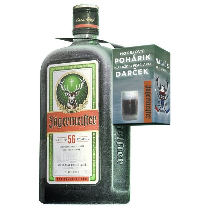 Likér Jägermeister 35% 0,7L +pohár