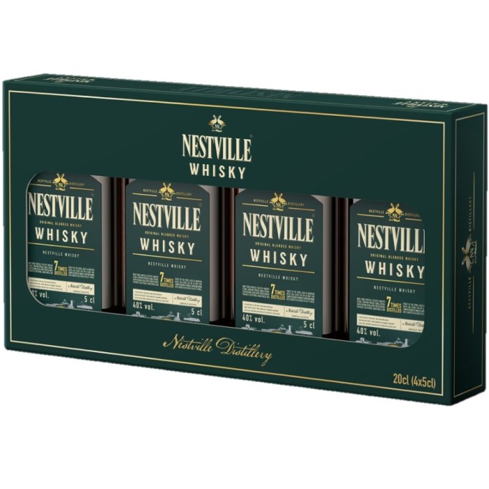 Nestville Whisky Blended 3yo Darčekové miniatúrky  40% 4x0,05L