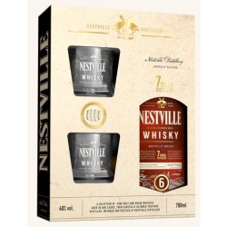 Nestville Whisky Blended 6yo darčekové balenie s pohármi  40% 0,7L