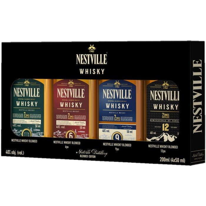 Nestville Whisky Mix Darčekových Miniatúr 40% 4x0,05L