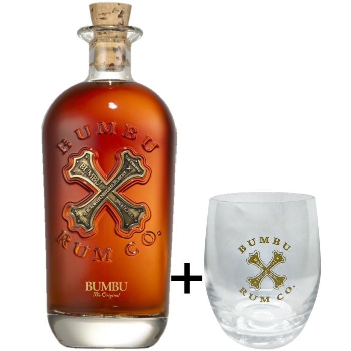 Rum Bumbu Originál 40% 0,7L + 1x pohár