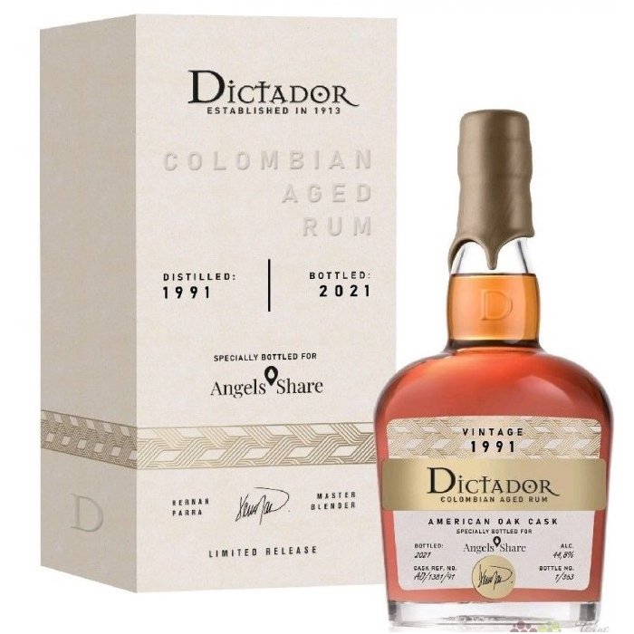 Rum Dictador Vintage 1991 44,8% 0,7L