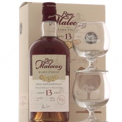 Rum Malecon Rare Proof 13y 50,5% 0,7L + 2 poháre