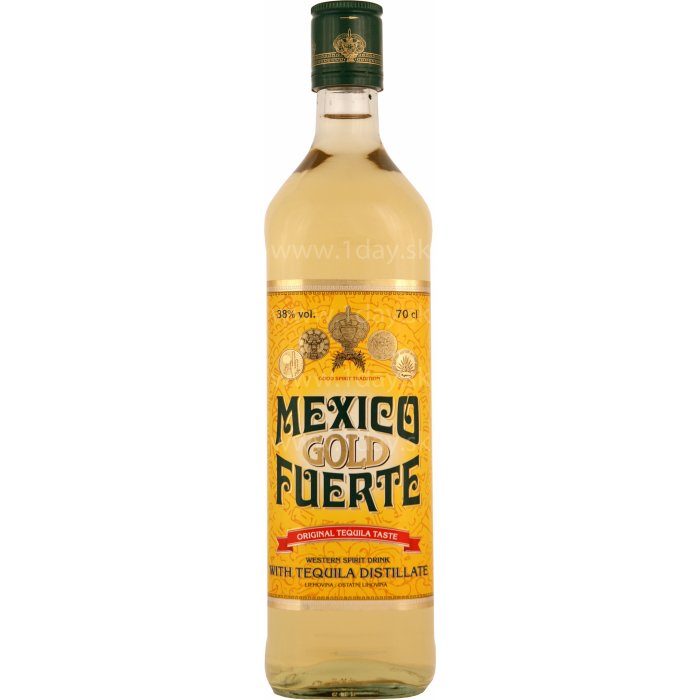 Tequila Mexico Fuerte Gold 38% 0,7 l