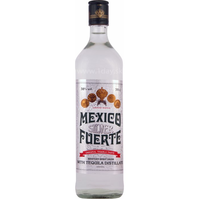 Tequila Mexico Fuerte Silver 38% 0,7 l