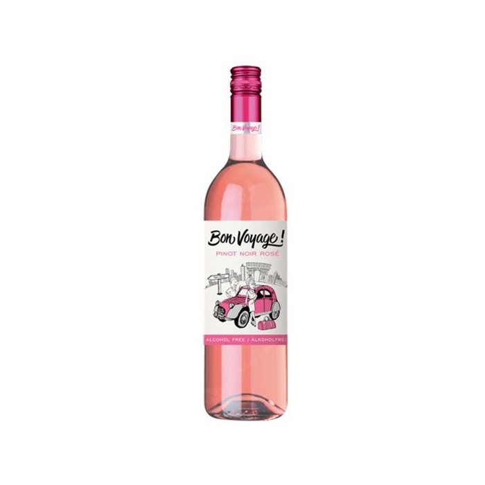 Víno Bon Voyage Pinot Noir Rose nealkoholické 0,75L