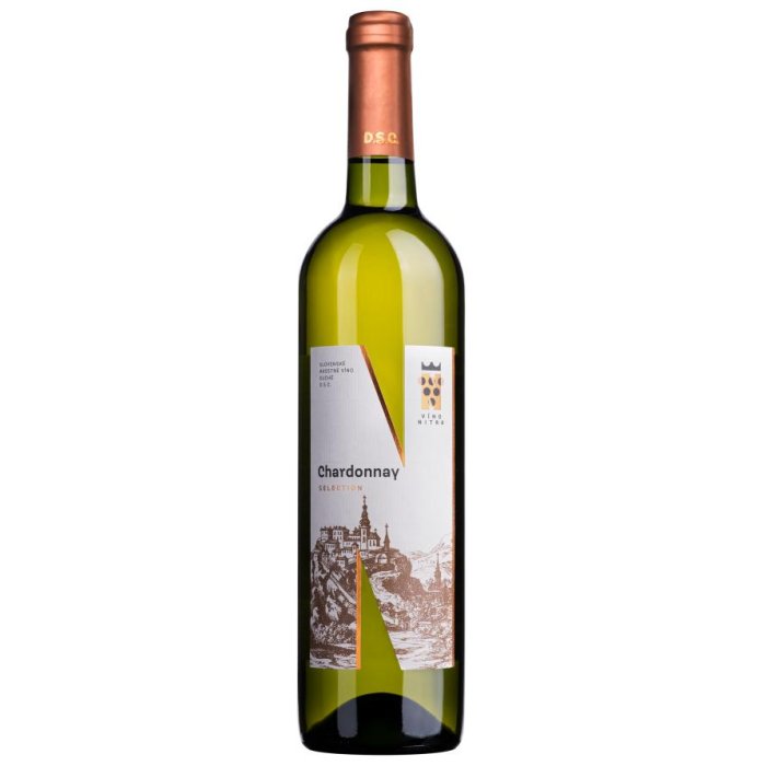 Víno Nitra Selection Chardonay biele suché 0,75L