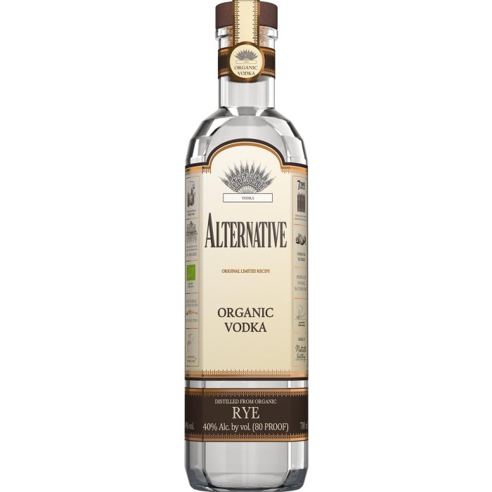 Vodka Alternative Organic RYE 40% 0,7L