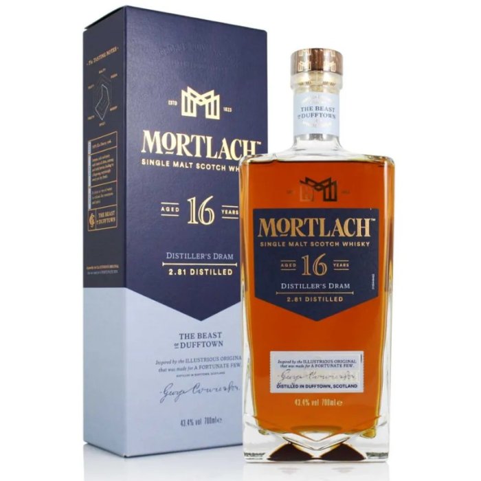 Whisky Mortlach 16y  43,4% 0,7L