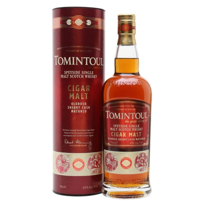 Whisky Tomintoul Cigar Malt 43% 0,7L